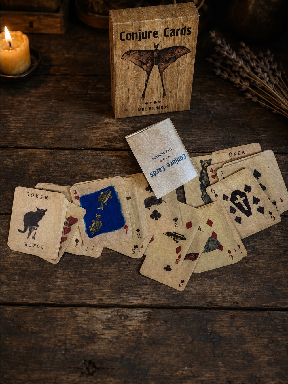 Conjure Cards Vintage-Style Game Deck by - Brown